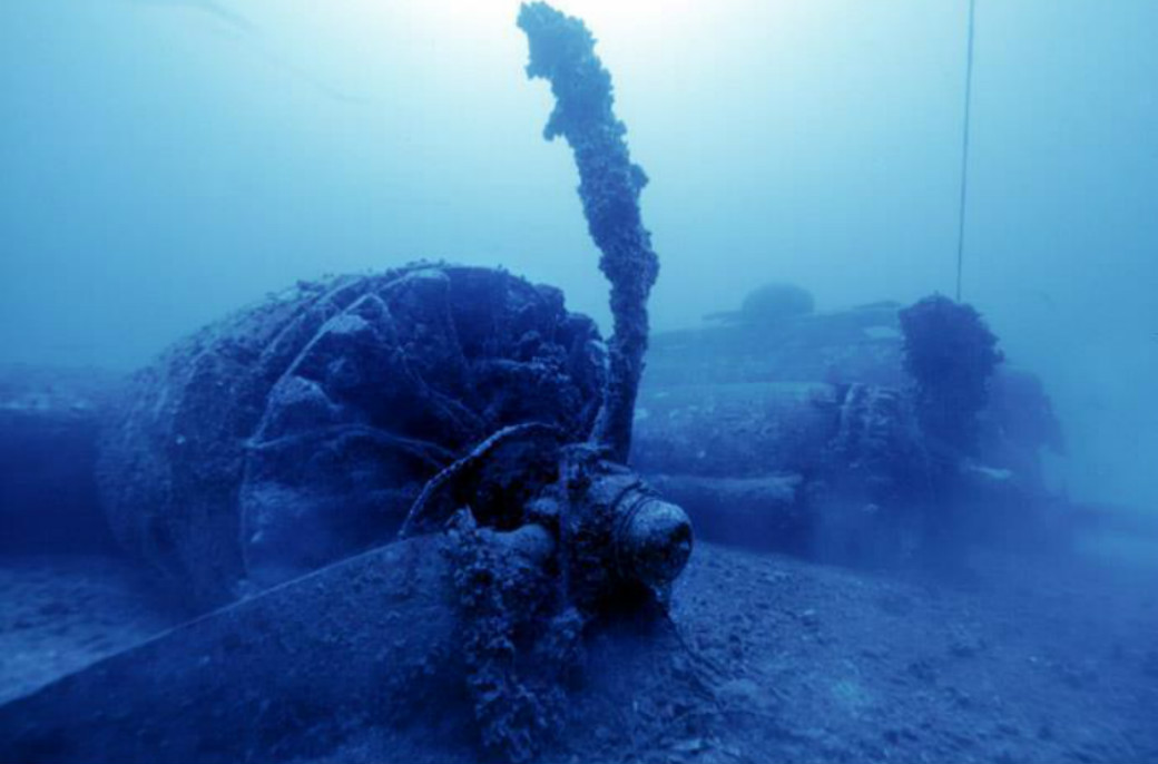 There is also the Boeing B-17 Flying Fortress plane wreck that crashed into the Adriatic in 1944.